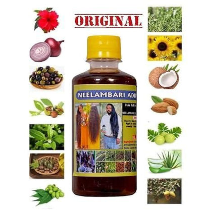 Donnara Organics Adivasi Neelambari Herbal Hair Oil for Long & Strong Hair (Pack of 2) 125ml(each)