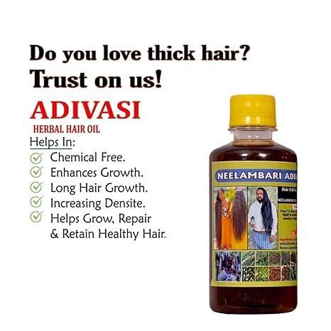 Donnara Organics Adivasi Neelambari Herbal Hair Oil for Long & Strong Hair (Pack of 2) 125ml(each)